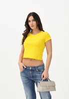 DSQUARED2 T-shirt a manica corta gialla per donna, ragazze e bambine con logo DQ3160D0AGG DQ220 DSQUARED2 