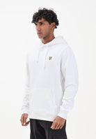 LYLE & SCOTT Felpa con cappuccio bianca da uomo ML1139V 626 LYLE & SCOTT 