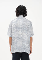 ARMANI EXCHANGE Camicia a manica corta bianca da uomo con stampa logo all-over XM002106AF13235 F0207 ARMANI EXCHANGE 