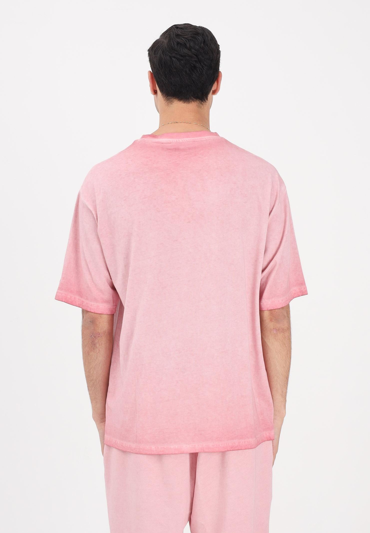 NEW ERA T-shirt a manica corta New York Yankees MLB Washed Logo rosa per uomo e donna 60856151 . NEW ERA 