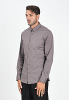 ARMANI EXCHANGE Camicia a manica lunga grigia da uomo 8NZC31ZN28Z U8092 ARMANI EXCHANGE 