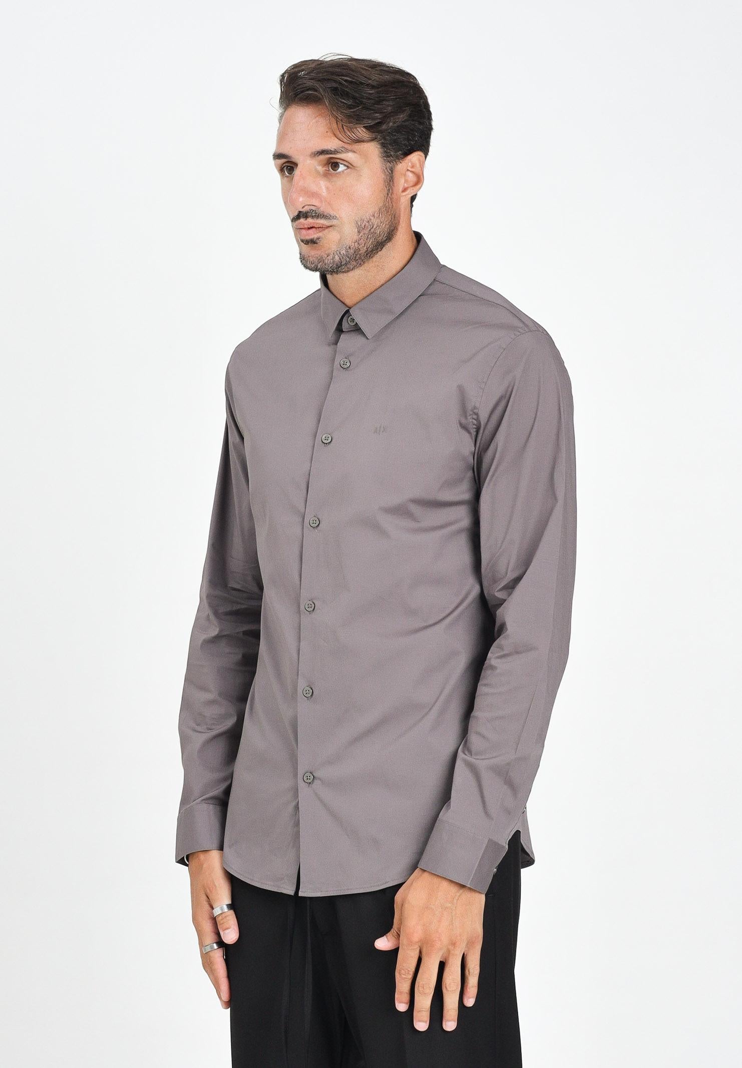 ARMANI EXCHANGE Camicia a manica lunga grigia da uomo 8NZC31ZN28Z U8092 ARMANI EXCHANGE 