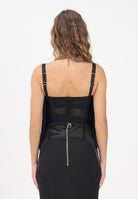 ELISABETTA FRANCHI Corpetto nero da donna con frange TO06262E2 110 ELISABETTA FRANCHI 