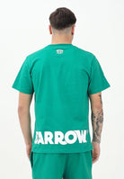 BARROW T-shirt a manica corta verde per uomo e donna con stampa logo S5BWUATH087 BW030 BARROW 