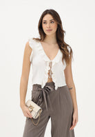 ONLY Top in maglia panna da donna 15364832 CLDA ONLY 