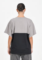 MAISON MARGIELA T-shirt a manica corta nera e grigia per donna, ragazzi e bambini caratterizzata da una costruzione re-cut M60876MM04I M6C37 MAISON MARGIELA 