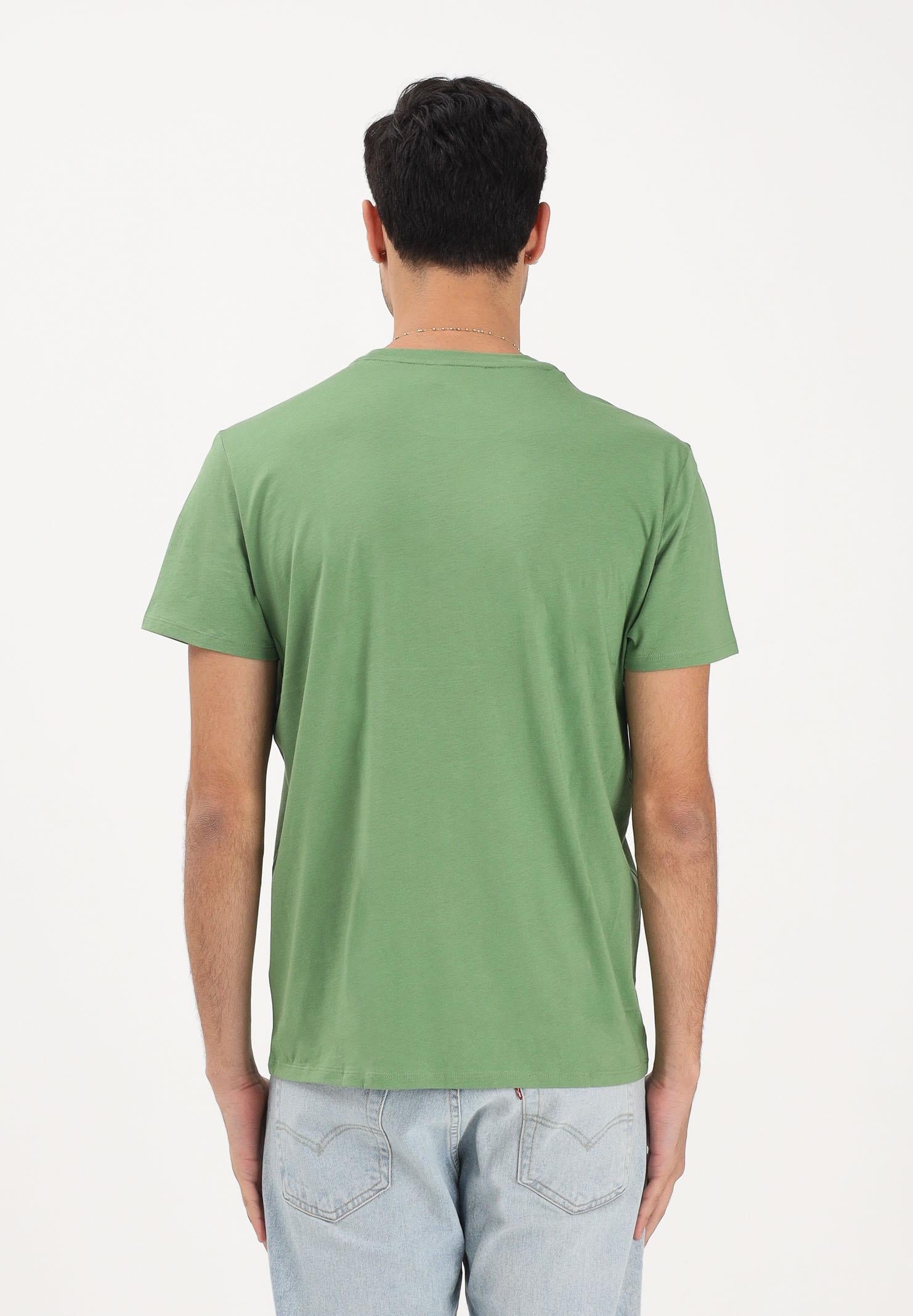 LACOSTE T-shirt a manica corta verde prato per uomo e donna con patch logo TH6709 02M LACOSTE 
