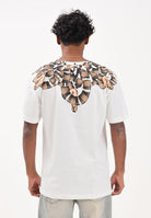 MARCELO BURLON COUNTY OF MILAN T-shirt a manica corta bianca da uomo con stampa serpente F5CAMATH038 013 MARCELO BURLON COUNTY OF MILAN 