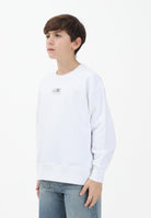 MAISON MARGIELA Felpa girocollo bianca per donna, ragazzi e bambini con logo M61011MM04H M6100 MAISON MARGIELA 