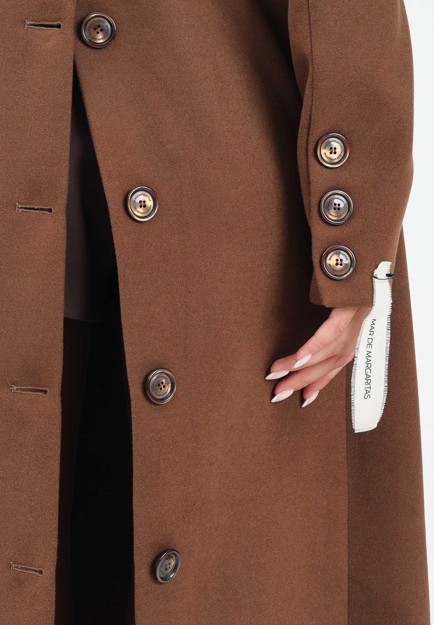 MAR DE MARGARITAS Cappotto lungo Melany marrone da donna MMABW01431 MA03 Mar de margaritas 