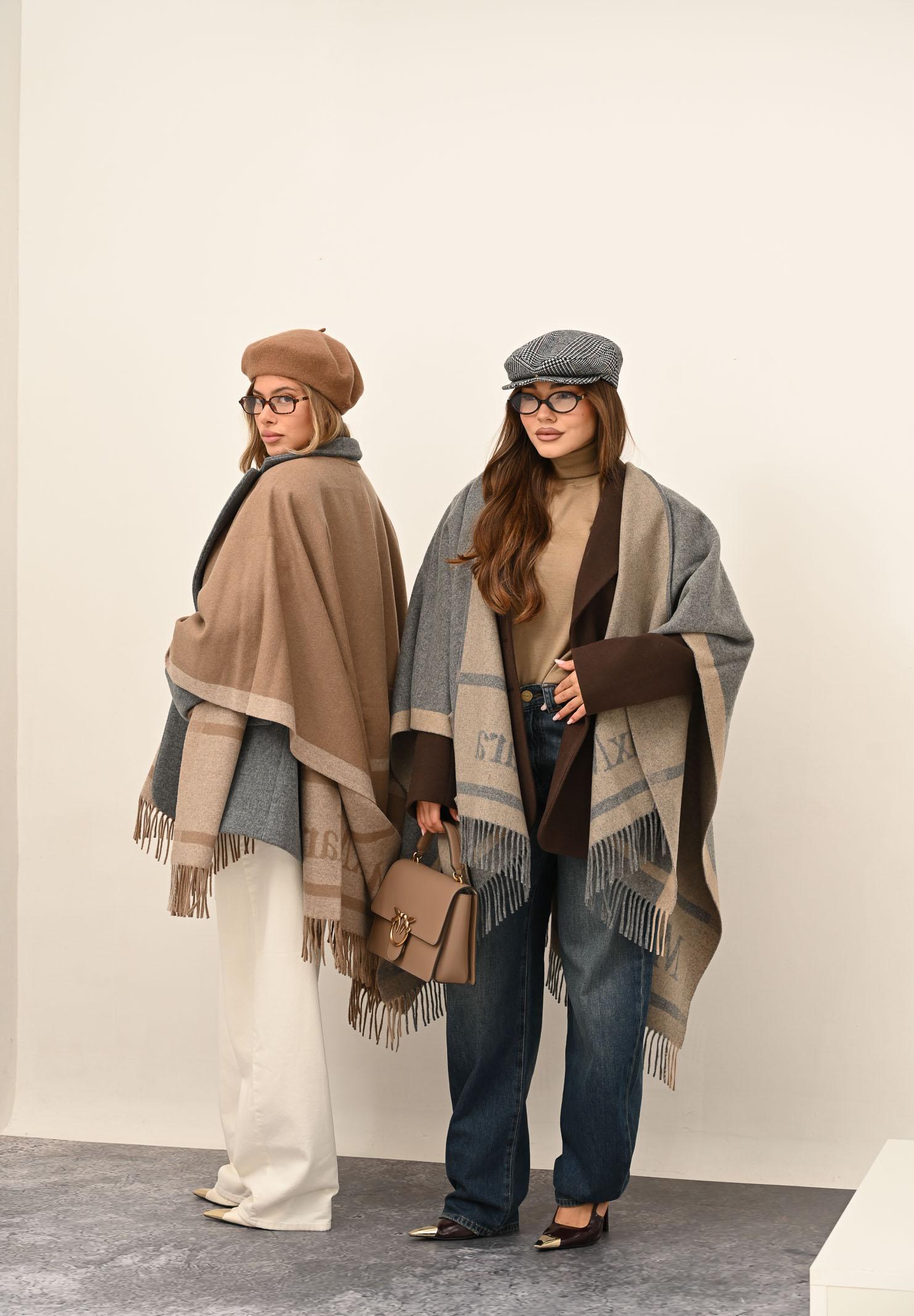 MAX MARA Mantella Hildestd grigia da donna 2526546021600 003 MAX MARA 