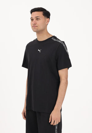 PUMA T-shirt a manica corta Essentials Tape nera da uomo 691693 01 PUMA 