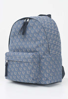 CALVIN KLEIN Zaino blu da uomo in tessuto jacquard con monogramma LV04G3116G K6B CALVIN KLEIN 