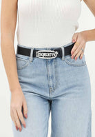 DSQUARED2 Cintura nera da donna con maxi fibbia logo DQ2914D005Z DQ900 DSQUARED2 