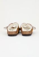 Ciabatte Arizona pelliccia di agnello beige per uomo e donna 1001135 . BIRKENSTOCK 