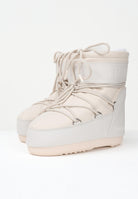 MOON BOOT Stivali da neve ICON LOW RUBBER panna da donna 80D1409380 L002 MOON BOOT 