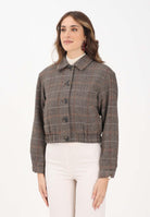 ONLY Cappottino da donna con motivo principe di Galles nelle tonalità beige-marrone 15356760 SealBrown ONLY 