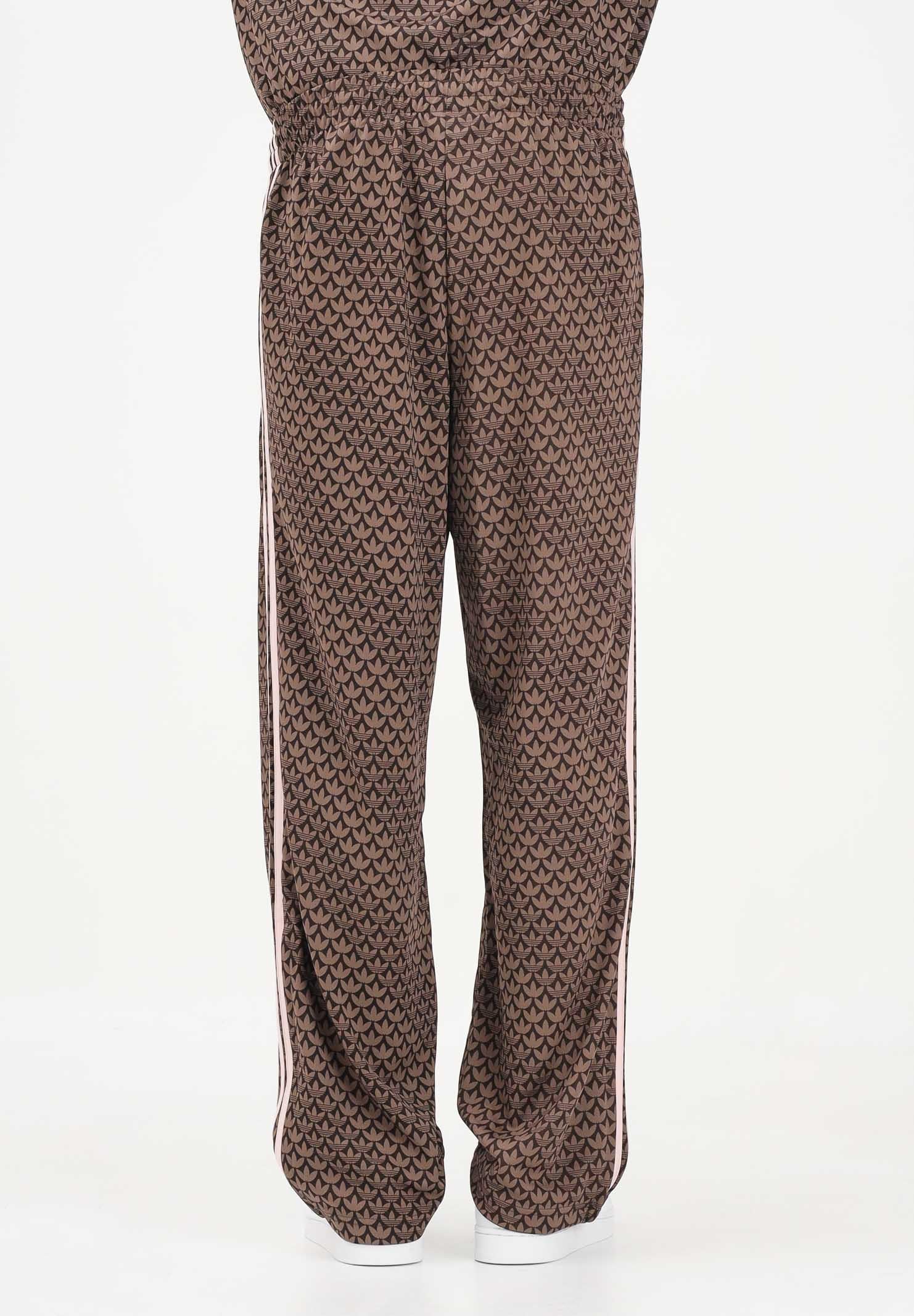 ADIDAS ORIGINALS Pantalone sportivo FIREBIRD LOOSE MONOGRAM marrone per uomo e donna KE1678 . ADIDAS ORIGINALS 