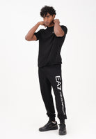 EA7 Pantalone sportivo nero da uomo con stampa logo 7M000571AF13512 MC001 EA7 