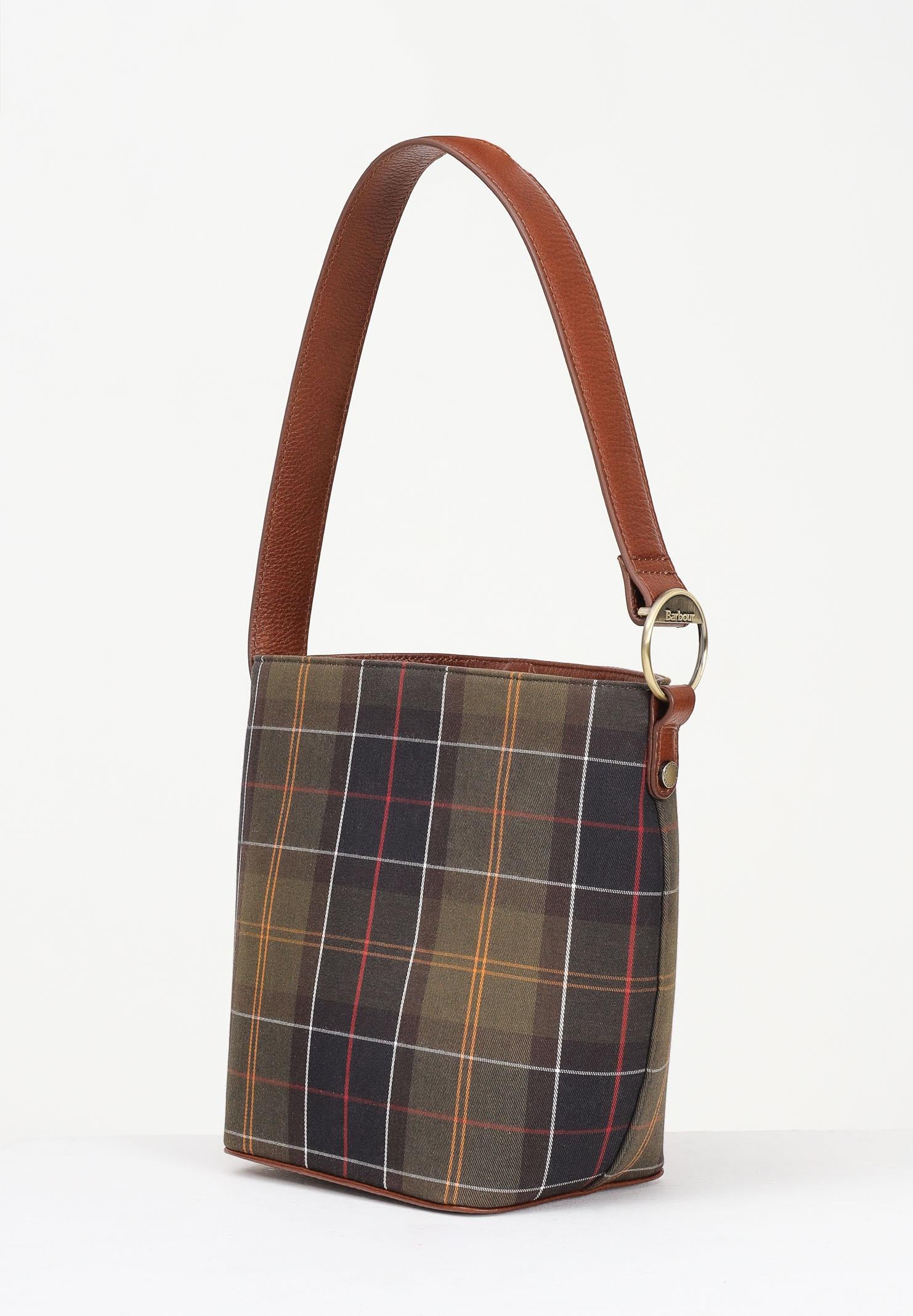 BARBOUR Borsa a secchiello in tartan Cedar da donna 252MLBA0505 TN11 BARBOUR 