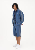 ADIDAS ORIGINALS Shorts FIREBIRD ADICOLOR in denim medio da uomo KD1500 . ADIDAS ORIGINALS 
