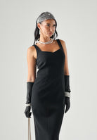 MAX MARA Abito midi nero MSTSALA da donna. 2626226035600 001 MAX MARA 