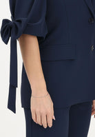 VICOLO Giacca monopetto blu da donna con fiocchi TAB0244 A89 VICOLO 