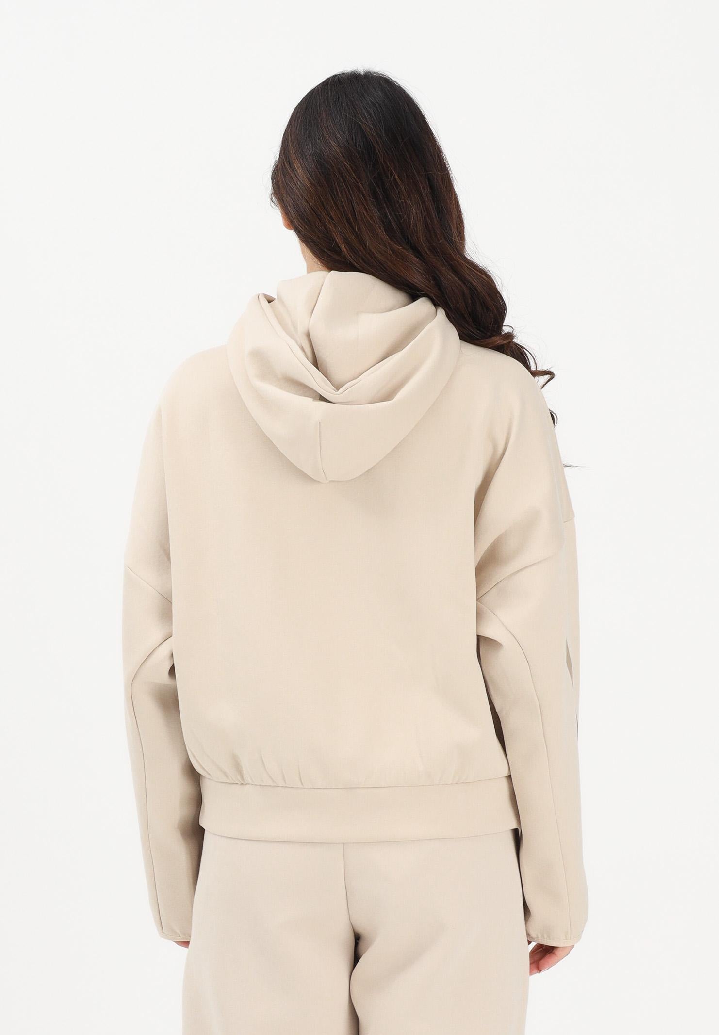 ADIDAS PERFORMANCE Felpa con zip ZNE beige da donna KE4746 . ADIDAS PERFORMANCE 