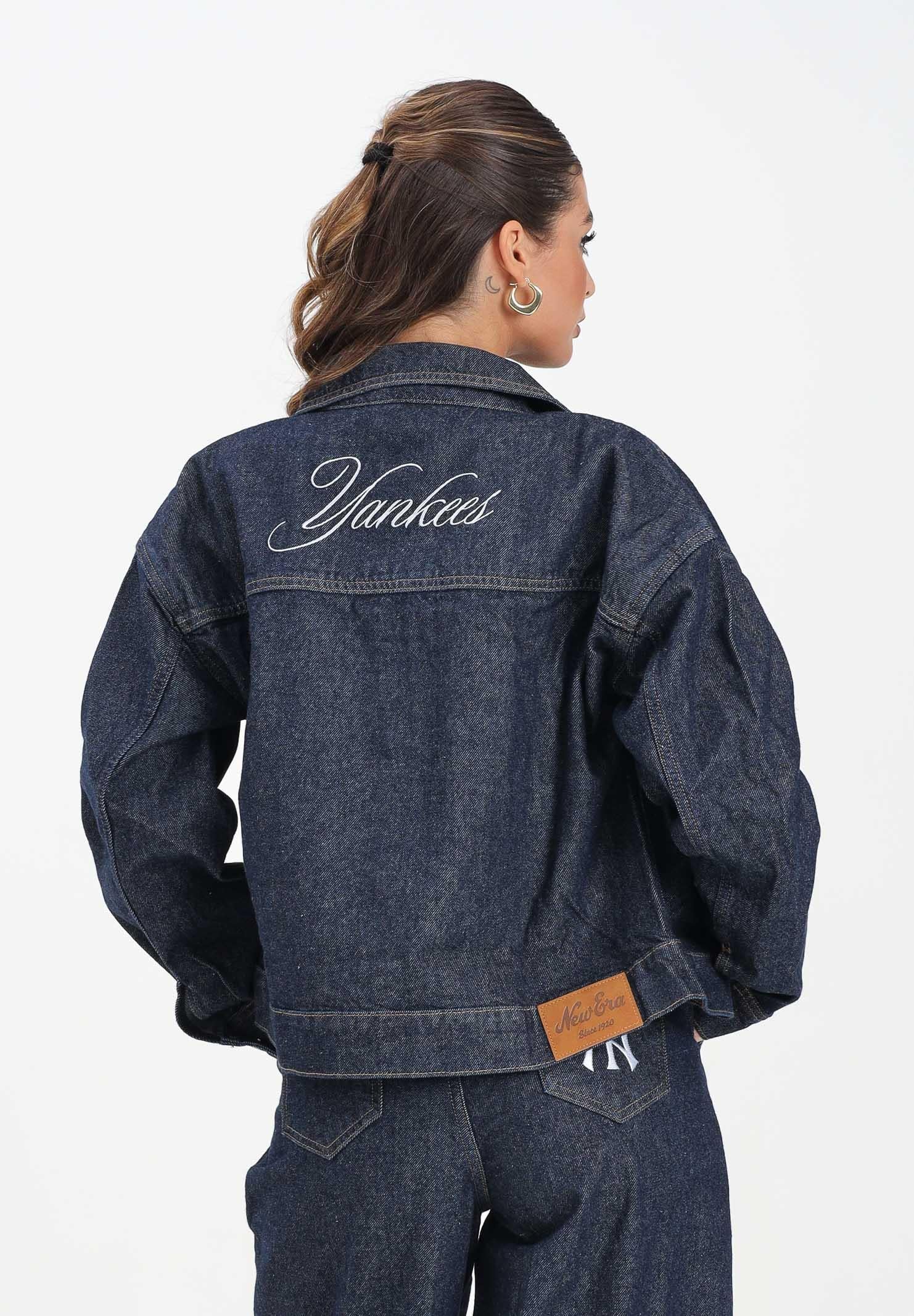NEW ERA Giubbotto di jeans New York Yankees MLB in denim scuro da donna 60684457 . NEW ERA 