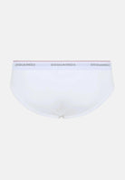 DSQUARED2 Slip (3pz) bianchi da uomo con fascia elastica logata DCX300060 100 DSQUARED2 