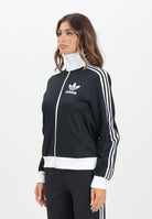 ADIDAS ORIGINALS Felpa con zip Heritage nera da donna HZ3743  ADIDAS ORIGINALS 