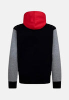 JORDAN Felpa con cappuccio Brooklyn nera, rossa e grigia per bambino e bambina 95D392 KR5 JORDAN 