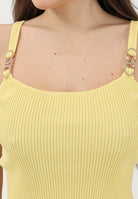 JUST CAVALLI Canotta gialla da donna 80PAFM10CMH51 644 JUST CAVALLI 