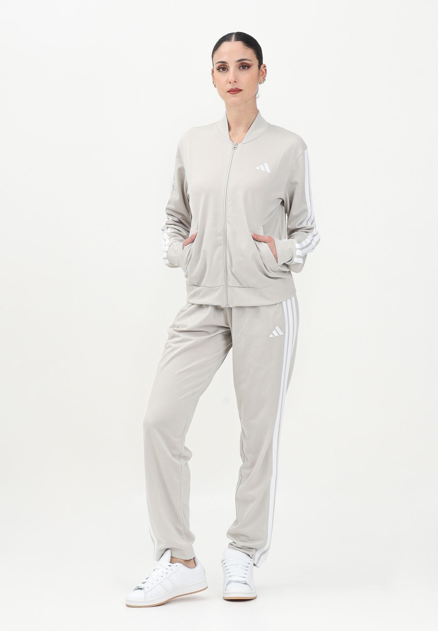 ADIDAS PERFORMANCE Tuta sportiva Essentials 3-Stripes beige chiaro da donna JD2686  ADIDAS PERFORMANCE 