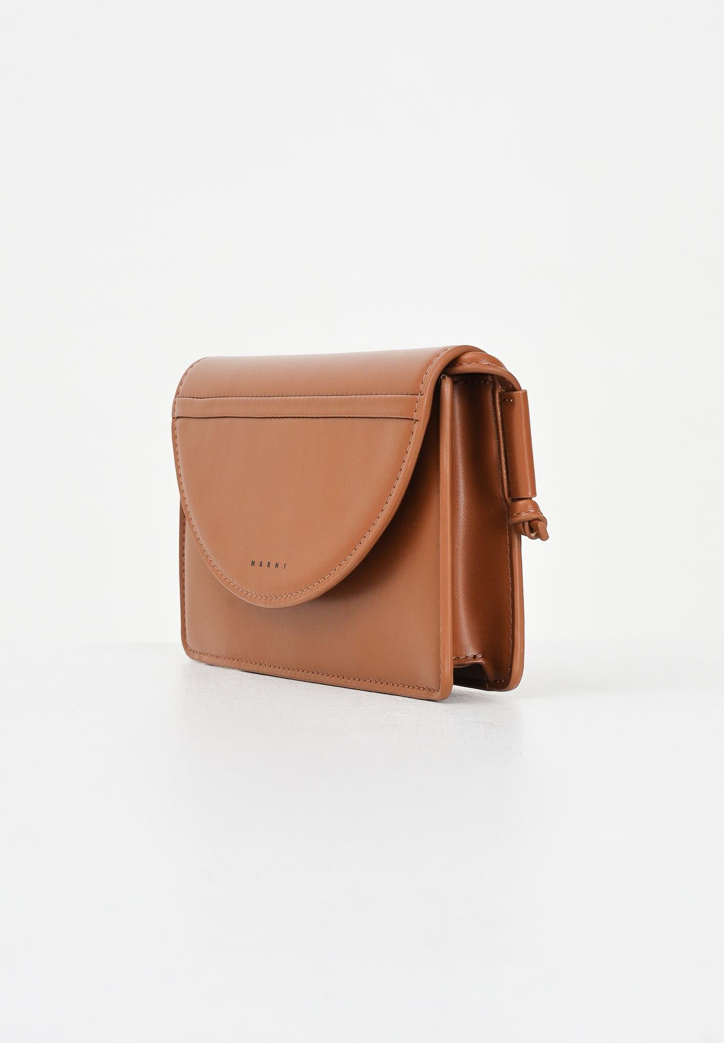 MARNI Borsa a tracolla marrone da donna con logo M01256M00TK 0M715 MARNI 