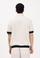 TOMMY HILFIGER Polo a manica corta panna da uomo con profili a contrasto MW0MW42767 Z00 TOMMY HILFIGER 