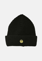 BARROW Berretto di lana nero per uomo e donna con patch logo F5BWUAHT094 110 BARROW 