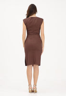 PINKO Abito midi marrone da donna in lino 106521A34I L78 PINKO 