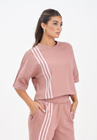 ADIDAS ORIGINALS T-shirt a manica corta 3 Stripes rosa da donna JW3613  ADIDAS ORIGINALS 