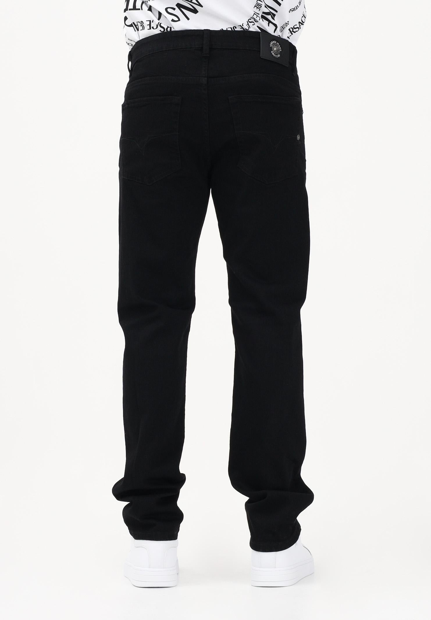 VERSACE JEANS COUTURE Jeans nero da uomo 80GAB5S0CDW00 909 VERSACE JEANS COUTURE 