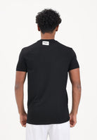 DSQUARED2 T-shirt a manica corta nera da uomo con patch logo D9M206240 001 DSQUARED2 