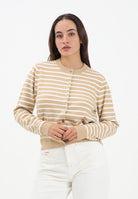 LEVI'S® Cardigan beige da donna con fantasia a righe 0037P-0004  LEVI'S® 