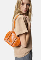 PINKO Borsa a spalla Cubic Bag arancione da donna 106465A315 A76Q PINKO 