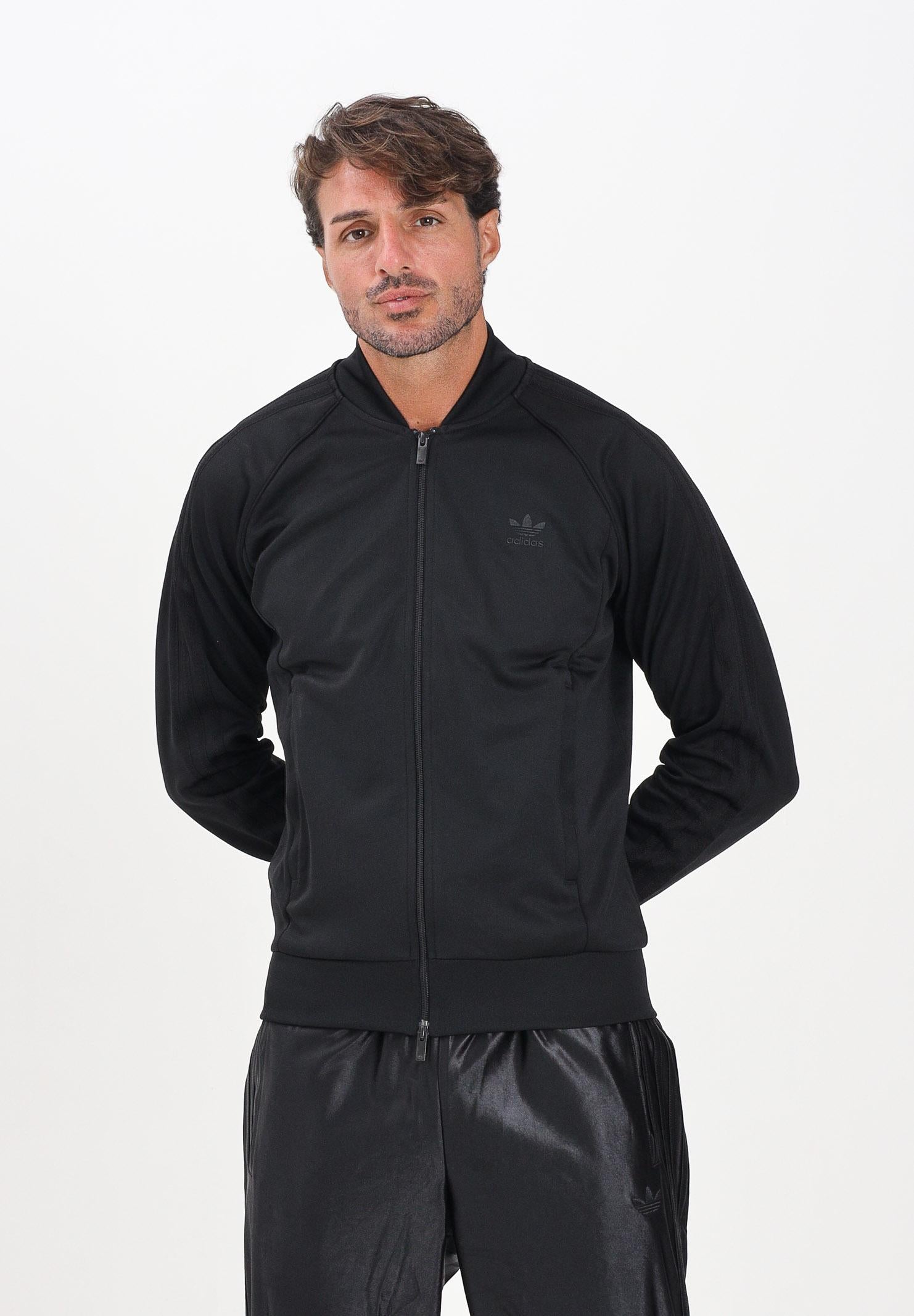 ADIDAS ORIGINALS Felpa con zip Adicolor Classics SST nera da uomo JY1290 . ADIDAS ORIGINALS 