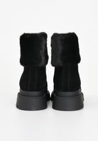 BLAUER Stiali neri da donna con pelliccia e logo F5KIMMEL10SUE BLK BLAUER 