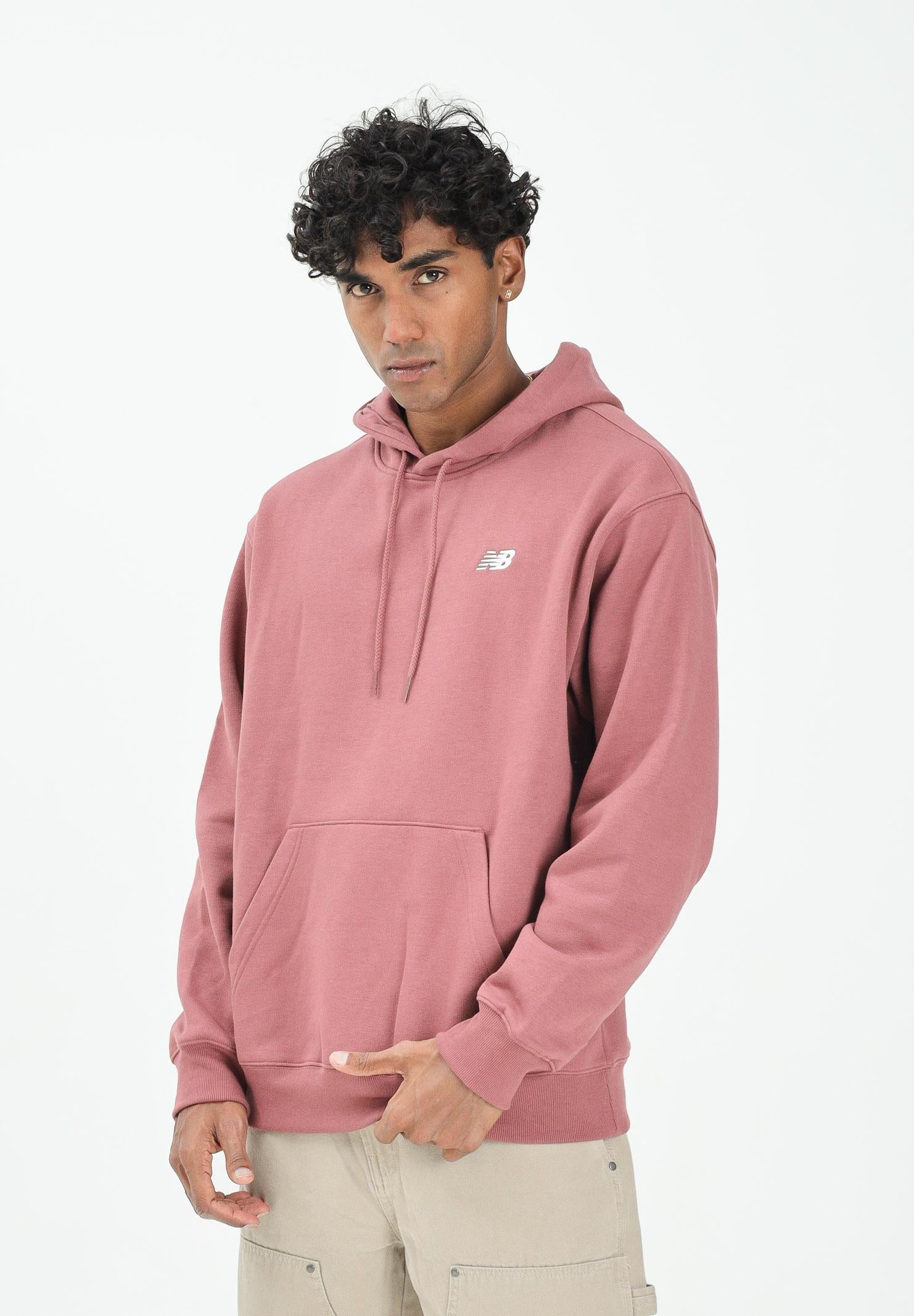 NEW BALANCE Felpa con cappuccio Essentials borgogna da uomo MT41511WAD  NEW BALANCE 