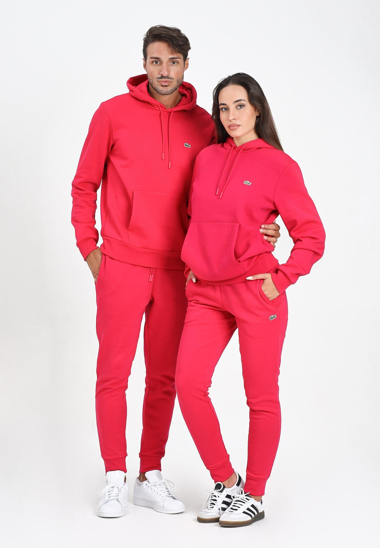 LACOSTE Pantalone sportivo color fragola per uomo e donna con logo XH9624 U8X LACOSTE 