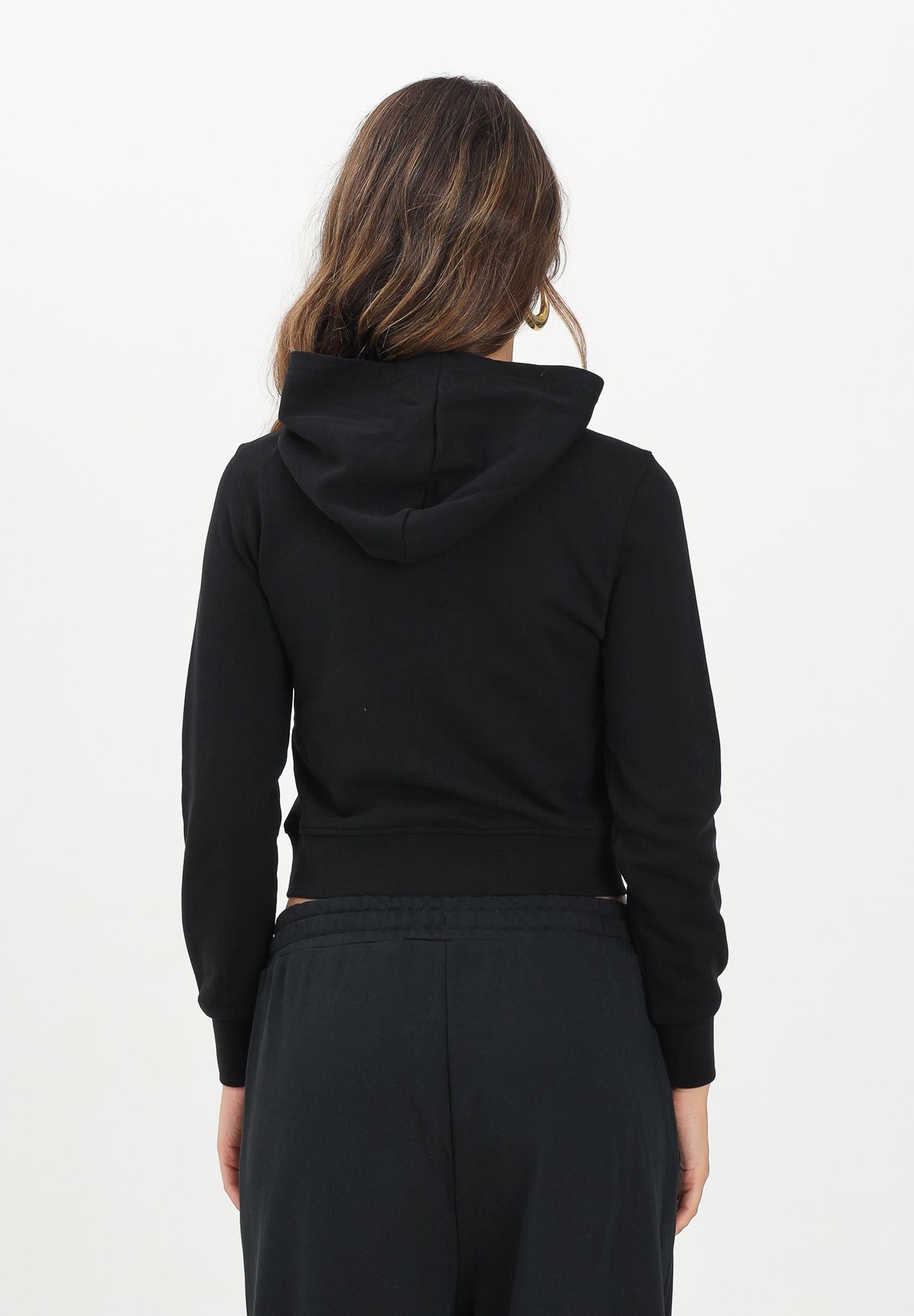 DIESEL Felpa con cappuccio nera per donna, ragazze e bambine rifnita da logo J02416KYAX3 K900 DIESEL 