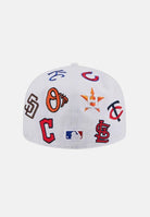 NEW ERA Cappello con visiera 59FIFTY Fitted MLB bianco per uomo e donna 60803293 . NEW ERA 