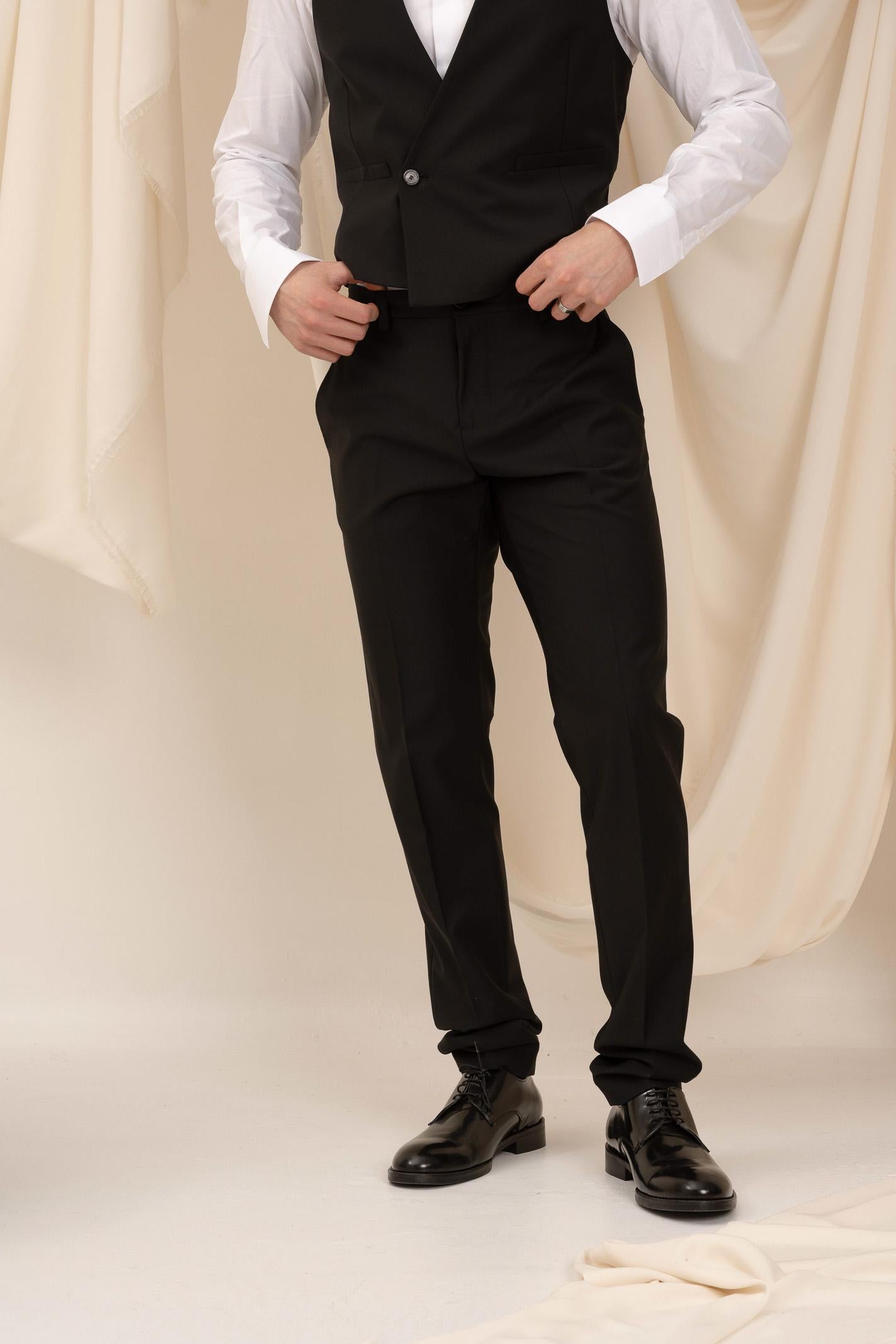 Pantalone elegante nero da uomo 5PA225/A1WK K102 PATRIZIA PEPE 